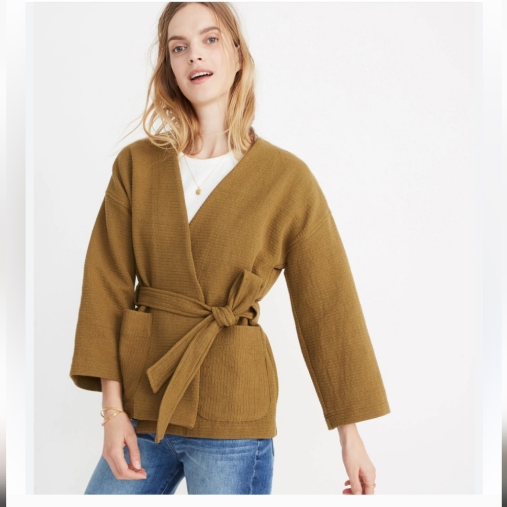 Madewell Texture & Thread Wrap Jacket
